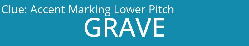 Accent Marking Lower Pitch