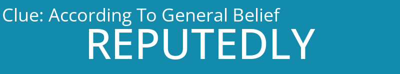 According To General Belief