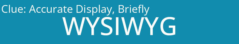 Accurate Display, Briefly