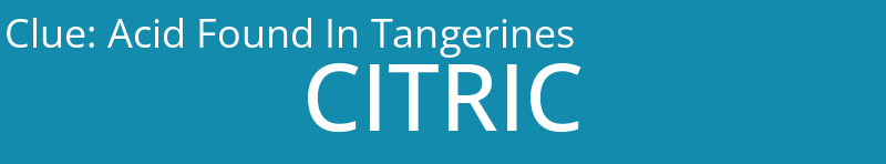 Acid Found In Tangerines