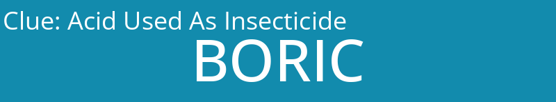 Acid Used As Insecticide