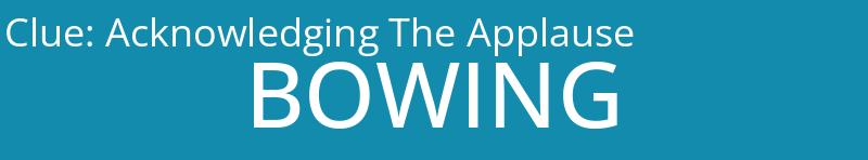 Acknowledging The Applause