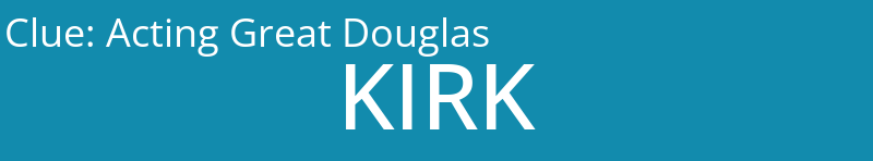 Acting Great Douglas