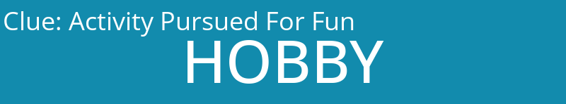 Activity Pursued For Fun