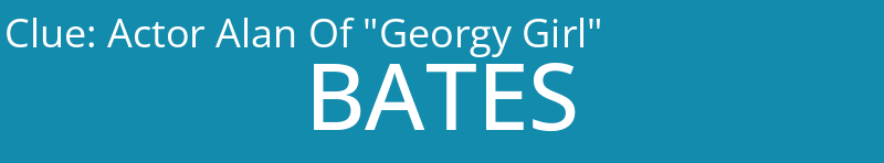 Actor Alan Of "Georgy Girl"