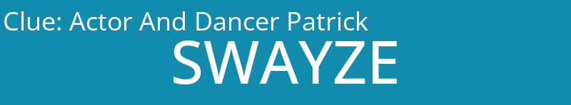 Actor And Dancer Patrick