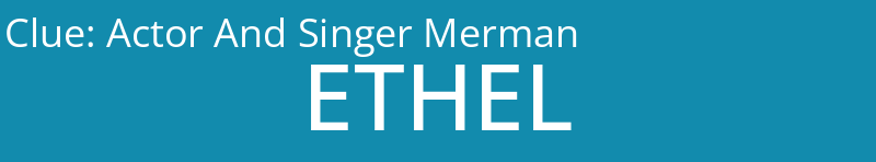 Actor And Singer Merman