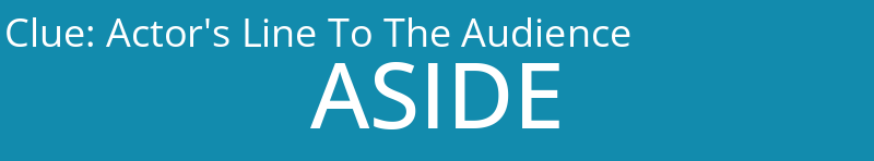 Actor's Line To The Audience