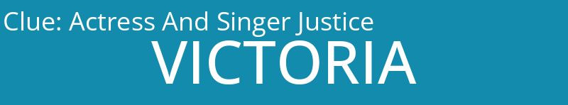 Actress And Singer Justice