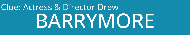 Actress & Director Drew