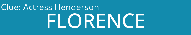 Actress Henderson