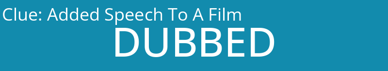 Added Speech To A Film