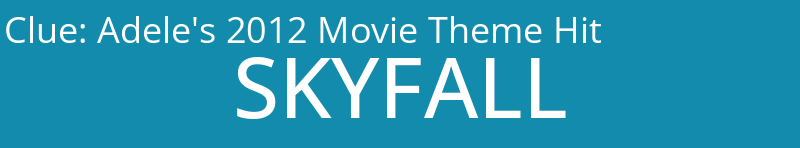 Adele's 2012 Movie Theme Hit