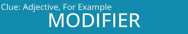 Adjective, For Example
