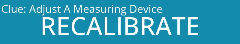 Adjust A Measuring Device