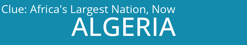 Africa's Largest Nation, Now