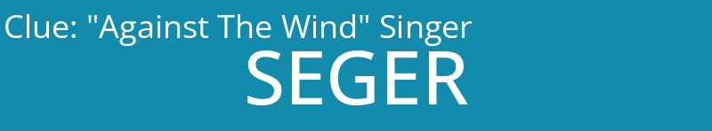 "Against The Wind" Singer