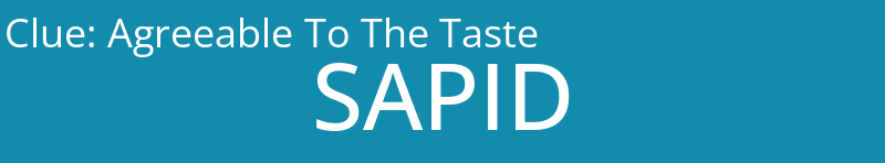 Agreeable To The Taste