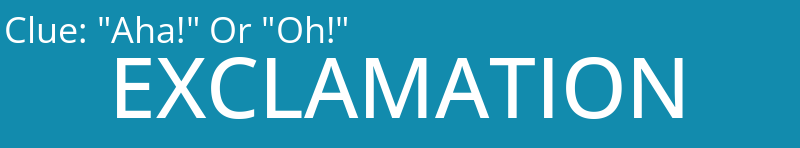 "Aha!" Or "Oh!"