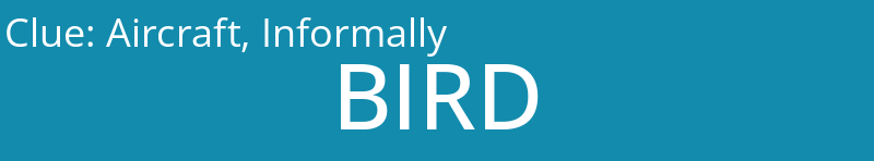 Aircraft, Informally