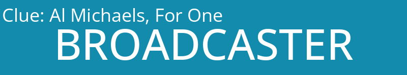 Al Michaels, For One