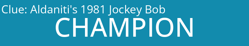 Aldaniti's 1981 Jockey Bob