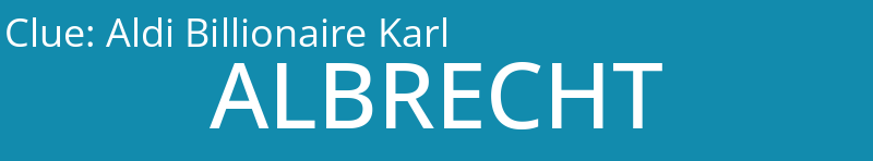 Aldi Billionaire Karl