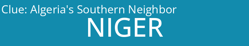 Algeria's Southern Neighbor