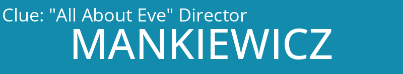 "All About Eve" Director