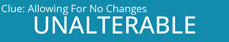 Allowing For No Changes