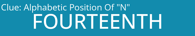 Alphabetic Position Of "N"