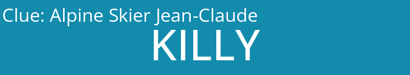 Alpine Skier Jean-Claude