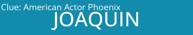 American Actor Phoenix