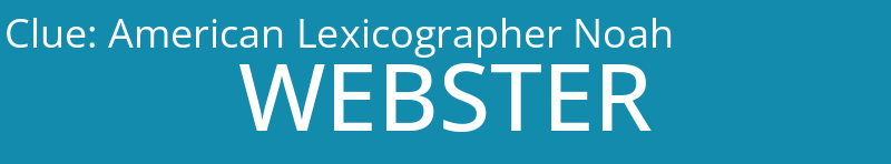 American Lexicographer Noah