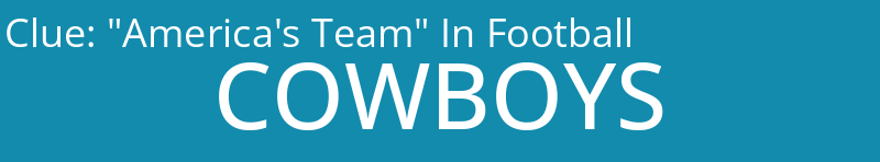 "America's Team" In Football