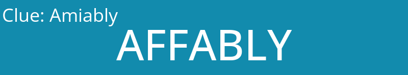 Amiably