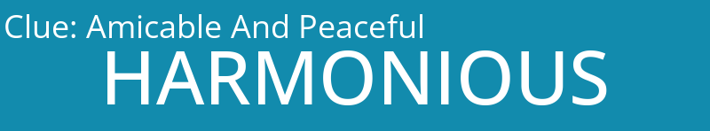 Amicable And Peaceful