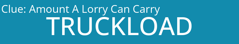 Amount A Lorry Can Carry