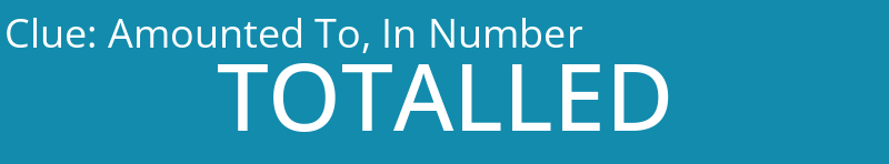 Amounted To, In Number