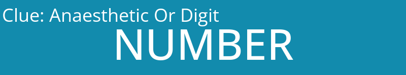 Anaesthetic Or Digit