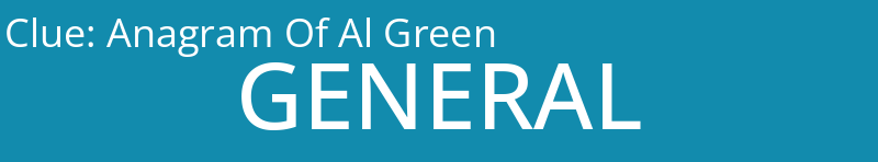 Anagram Of Al Green