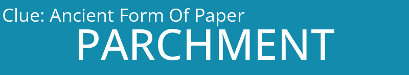 Ancient Form Of Paper