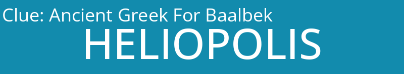 Ancient Greek For Baalbek