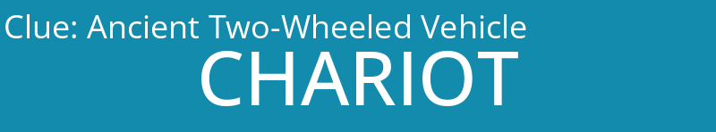 Ancient Two-Wheeled Vehicle