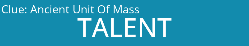 Ancient Unit Of Mass