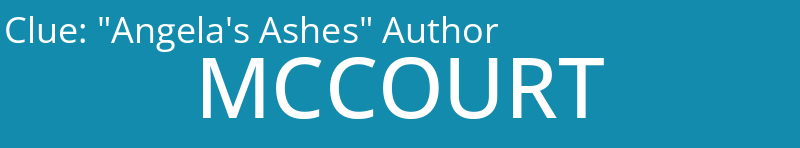 "Angela's Ashes" Author