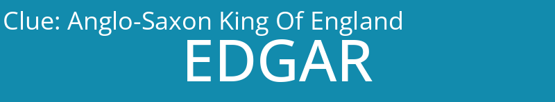 Anglo-Saxon King Of England