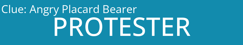 Angry Placard Bearer