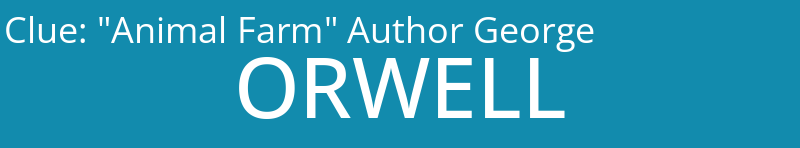 "Animal Farm" Author George