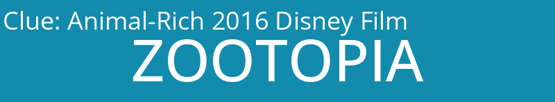 Animal-Rich 2016 Disney Film